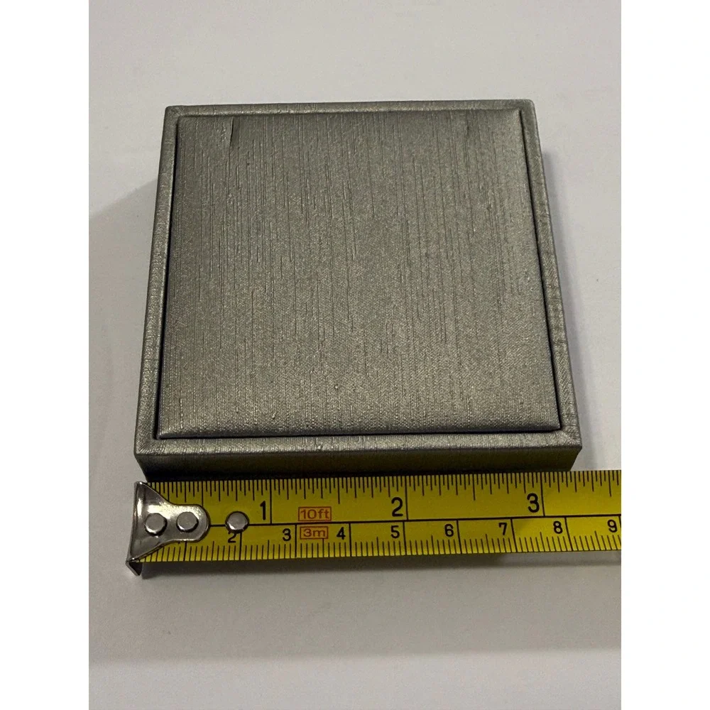 Square‎ Pendant Necklace Jewelry Display Box Holder Case Tray Gray